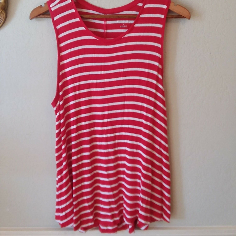 Tunic length sleeveless top
